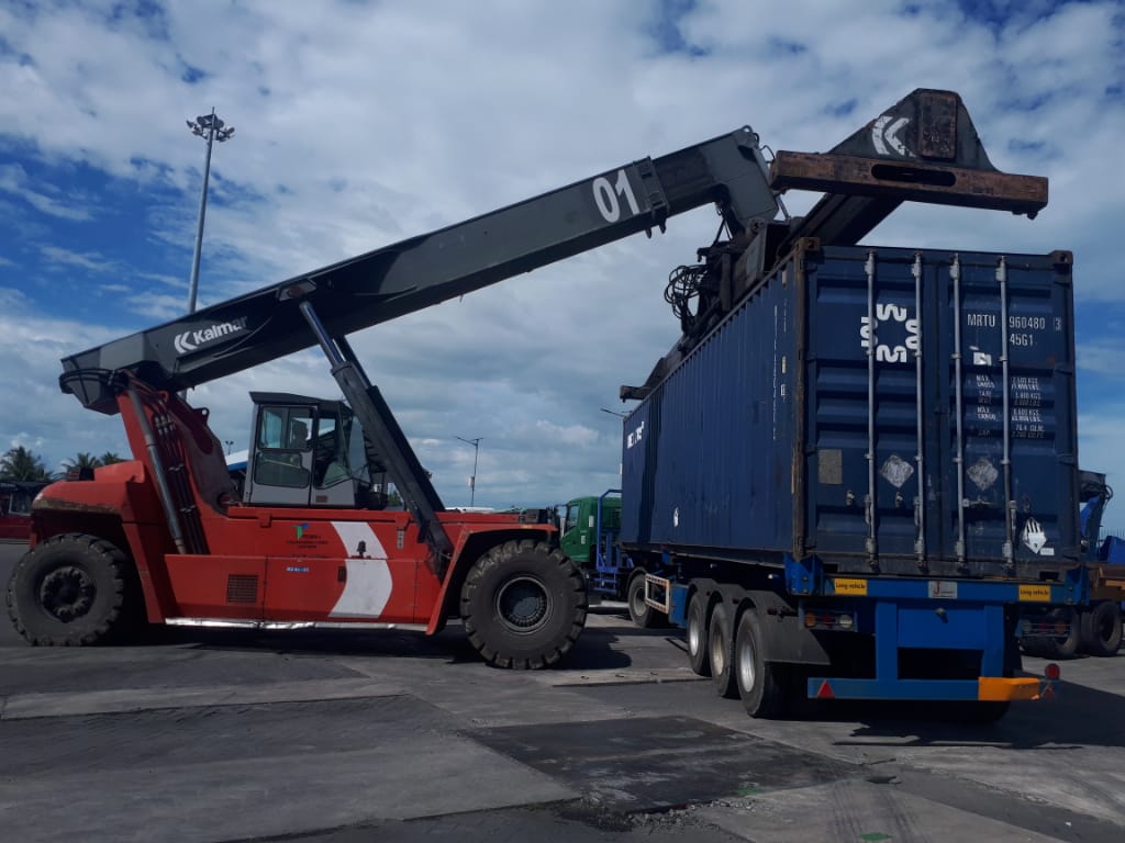 Pengiriman Engine genset pelabuhan Tarakan